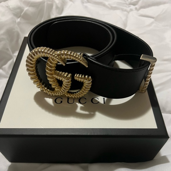 Gucci double G leather belt - Picture 2 of 2